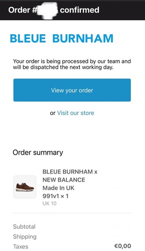 Bleue burnham new balance - burnham, x