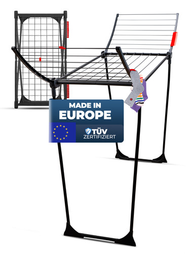 Wäscheständer schwarz 18m - wäscheständer, [18m